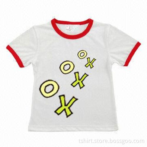 Summer short sleeve children cute t-shirts, printed for kid